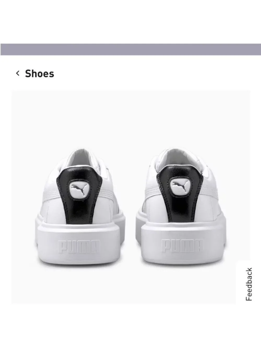 Puma White Platform Sneakers